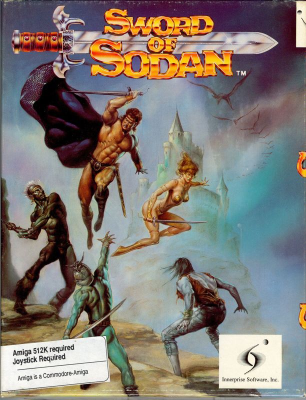 Sword of Sodan box art for Sega Mega Drive